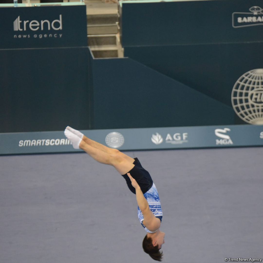 Final day of FIG Trampoline Gymnastics World Cup starts in Baku (PHOTO)