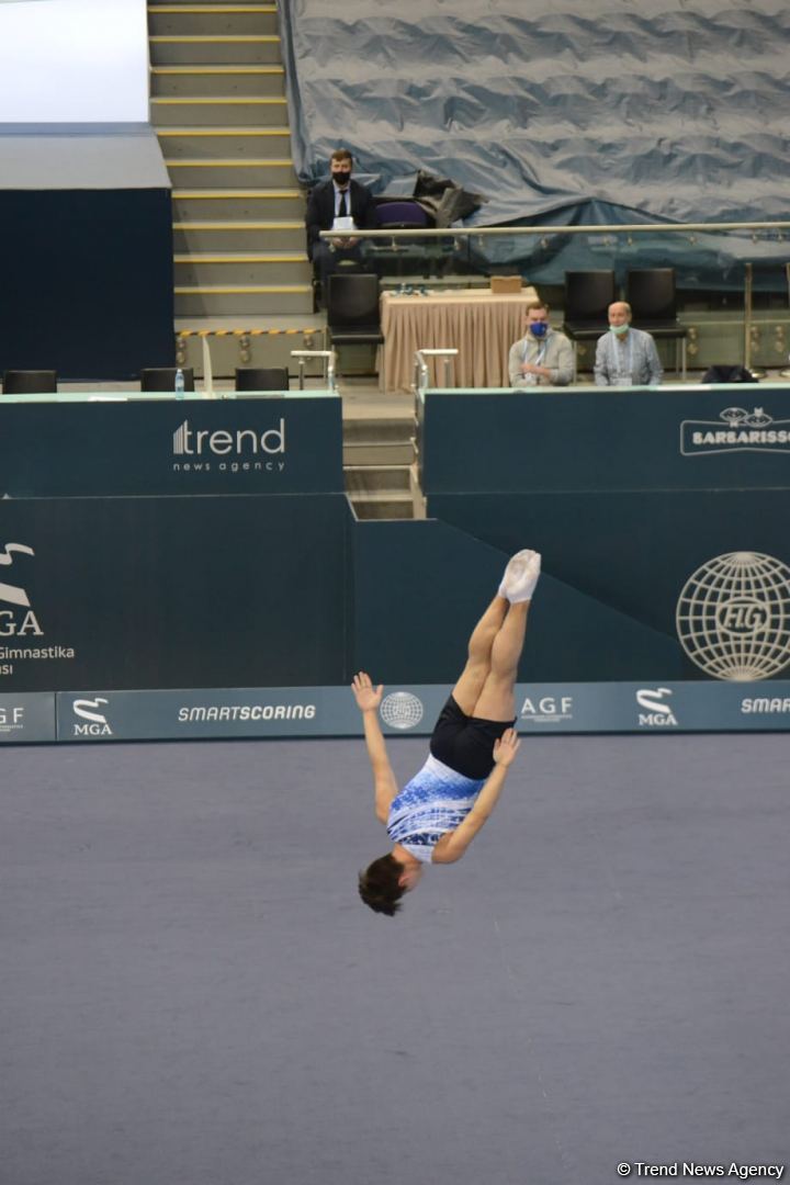 Final day of FIG Trampoline Gymnastics World Cup starts in Baku (PHOTO)