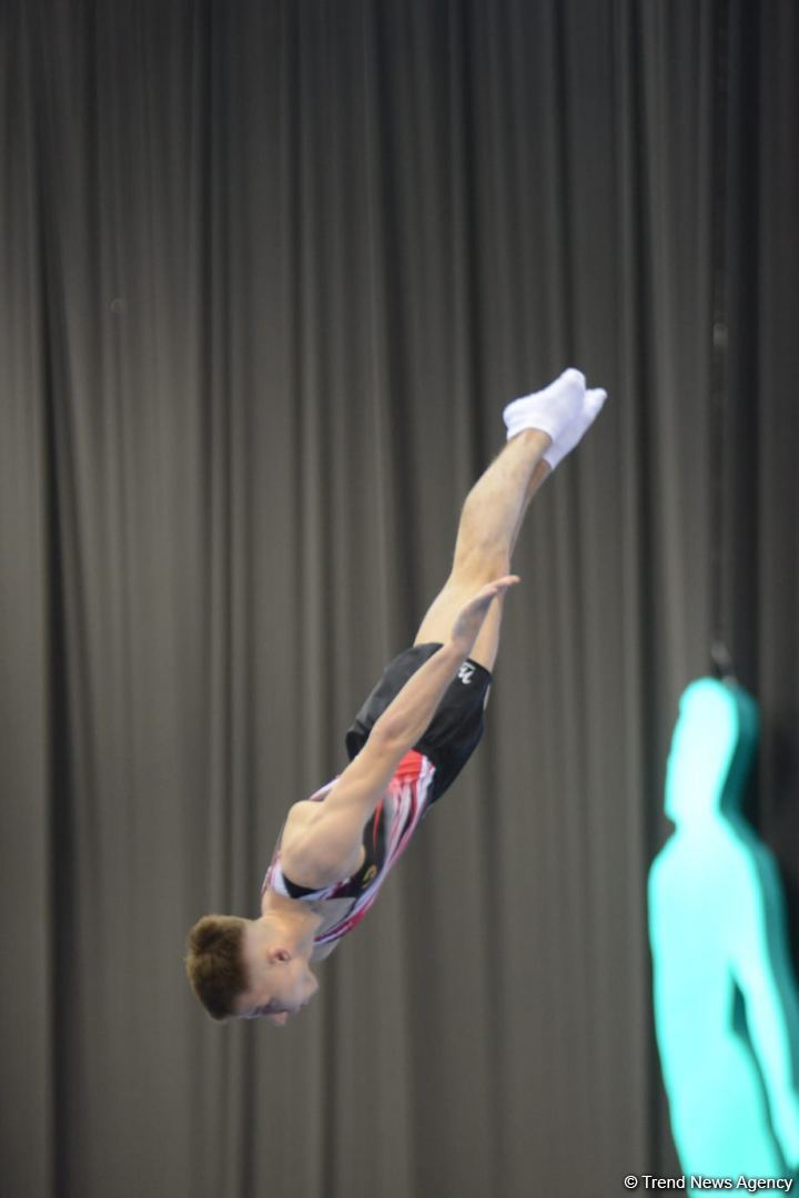 Final day of FIG Trampoline Gymnastics World Cup starts in Baku (PHOTO)