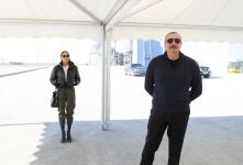 President Ilham Aliyev and First Lady Mehriban Aliyeva view conditions created at Aghjabadi Grain Agropark (PHOTO/VIDEO)
