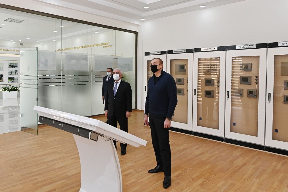 President Ilham Aliyev inaugurates newly renovated 110/35/10 kV “Aghjabadi” substation (PHOTO/VIDEO)