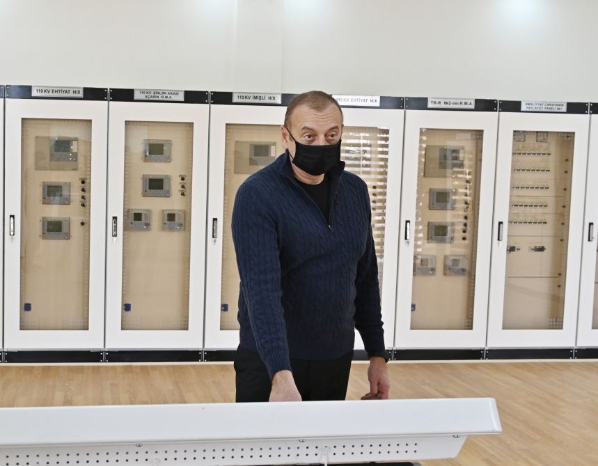 President Ilham Aliyev inaugurates newly renovated 110/35/10 kV “Aghjabadi” substation (PHOTO/VIDEO)