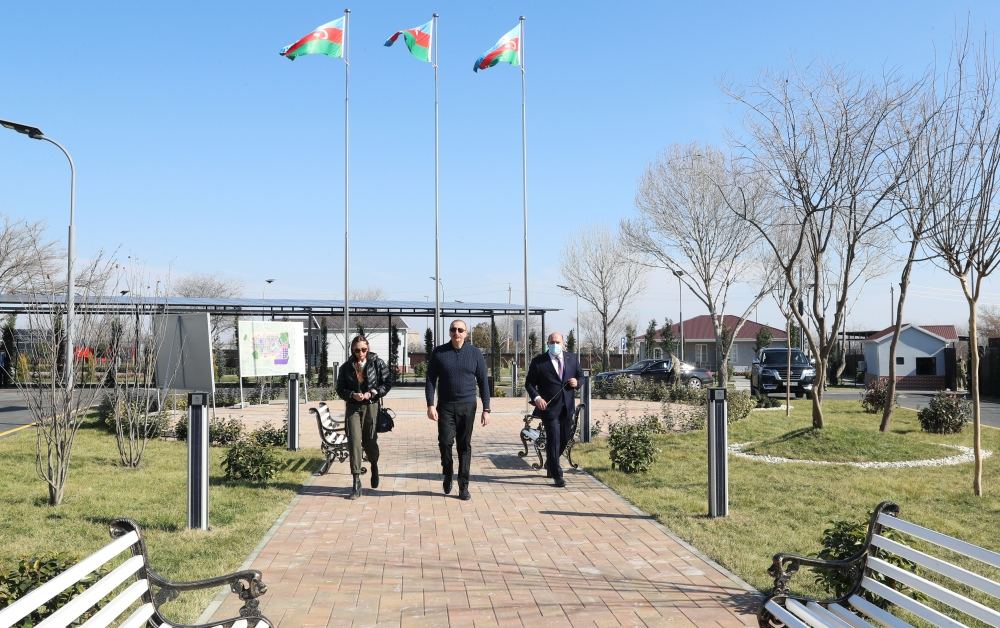 Azerbaijani President Ilham Aliyev, First Lady Mehriban Aliyeva visit Aghdam district (PHOTO/VIDEO)