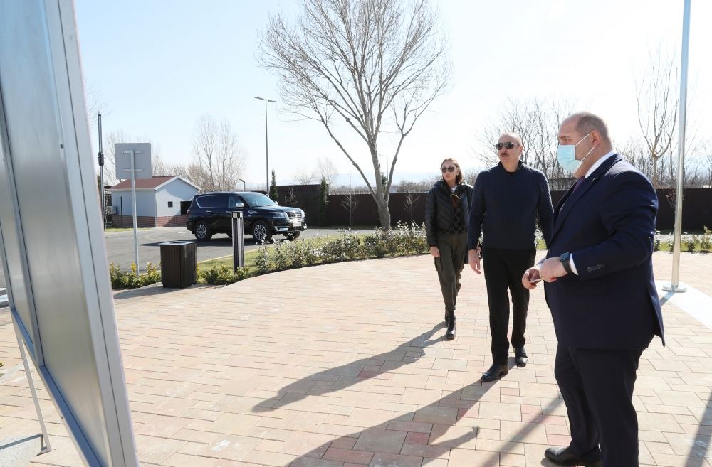 Azerbaijani President Ilham Aliyev, First Lady Mehriban Aliyeva visit Aghdam district (PHOTO/VIDEO)