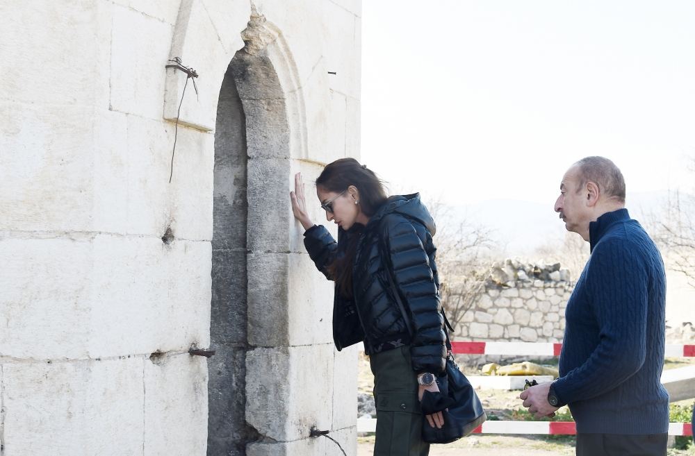 Azerbaijani President Ilham Aliyev, First Lady Mehriban Aliyeva visit Aghdam district (PHOTO/VIDEO)