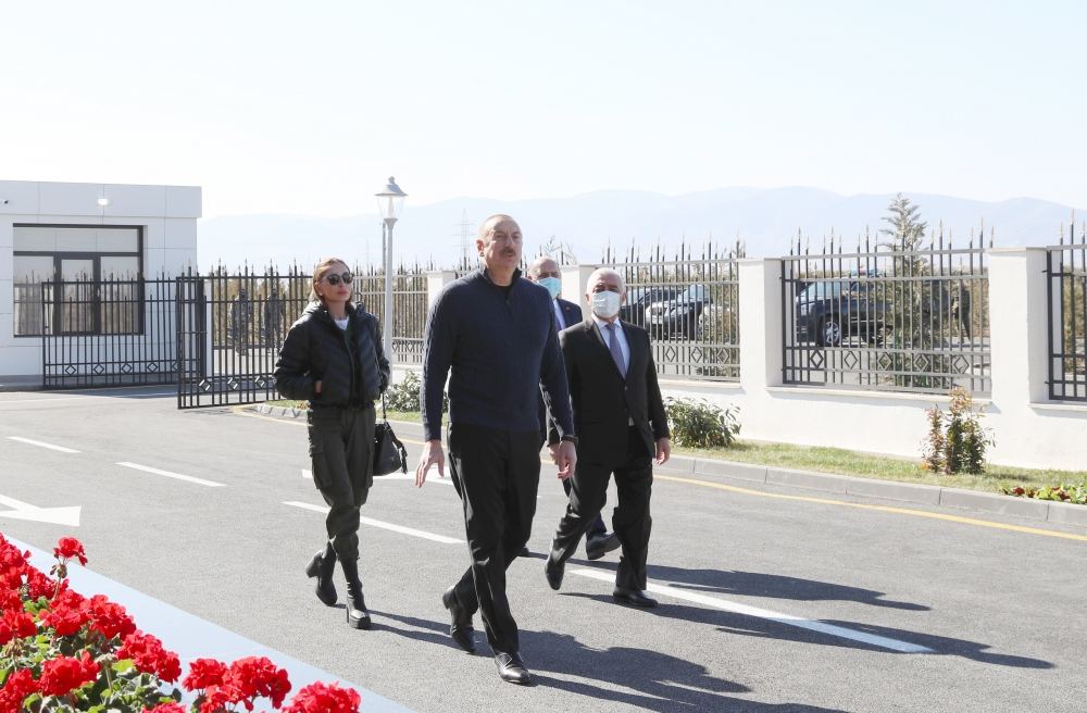 Azerbaijani President Ilham Aliyev, First Lady Mehriban Aliyeva visit Aghdam district (PHOTO/VIDEO)