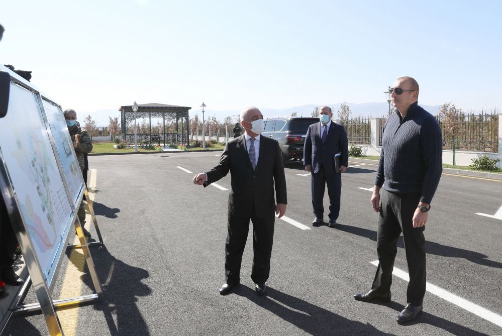 Azerbaijani President Ilham Aliyev, First Lady Mehriban Aliyeva visit Aghdam district (PHOTO/VIDEO)