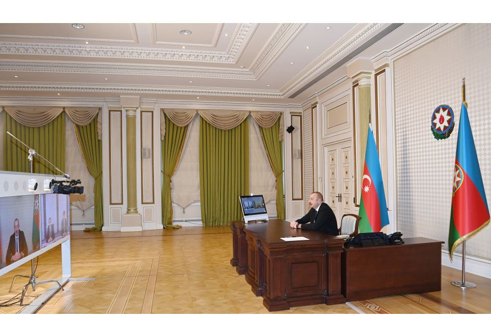 President Ilham Aliyev holds videoconference meeting with speaker of Moldovan parliament (PHOTO/VIDEO)