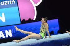 Women's group representing Azerbaijan performs at 12th FIG Acrobatic Gymnastics World Age Group Competitions in Baku (PHOTO)