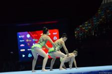 Women's group representing Azerbaijan performs at 12th FIG Acrobatic Gymnastics World Age Group Competitions in Baku (PHOTO)