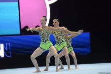 Women's group representing Azerbaijan performs at 12th FIG Acrobatic Gymnastics World Age Group Competitions in Baku (PHOTO)