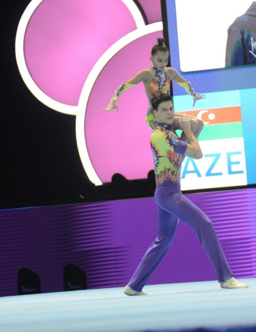 Azerbaijani athletes rank third at 12th FIG Acrobatic Gymnastics World Age Group Competitions (PHOTO)