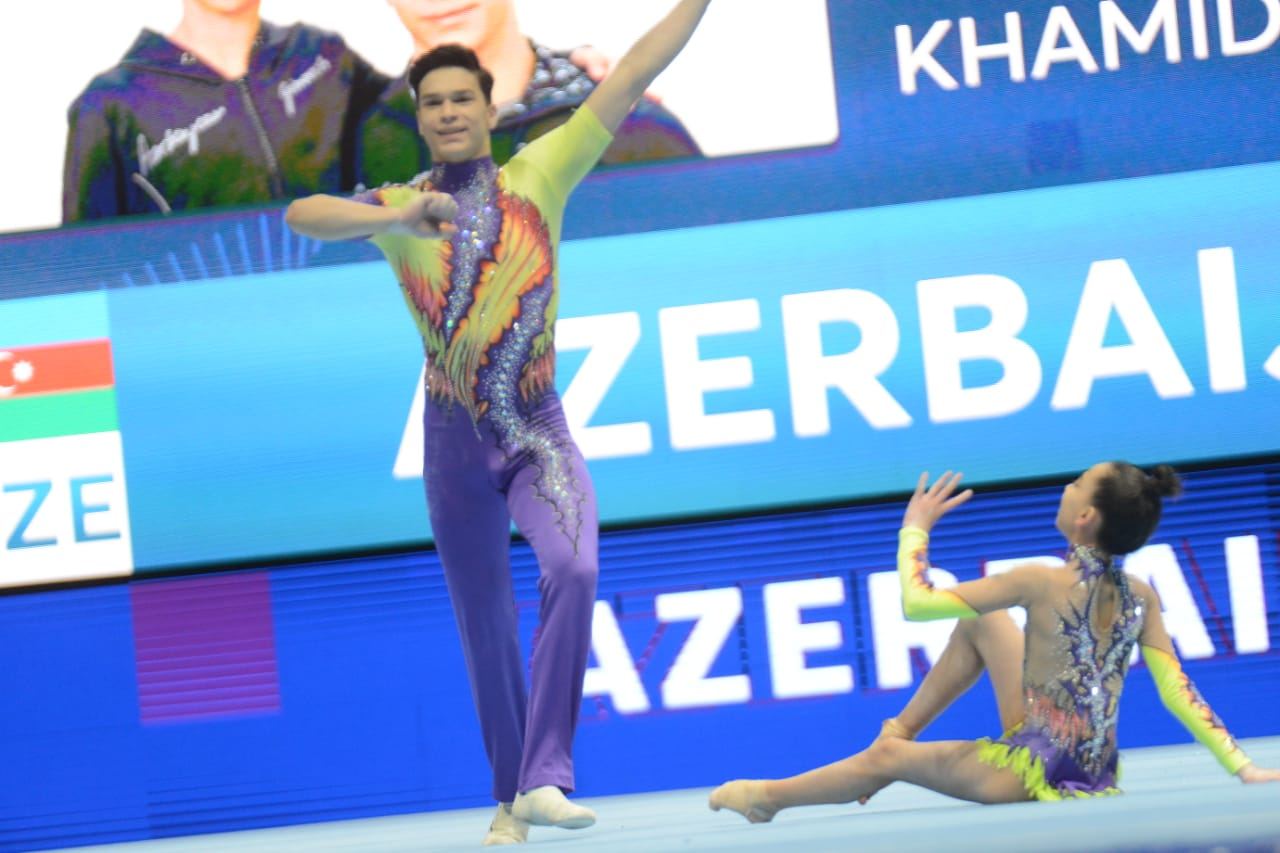Azerbaijani athletes rank third at 12th FIG Acrobatic Gymnastics World Age Group Competitions (PHOTO)