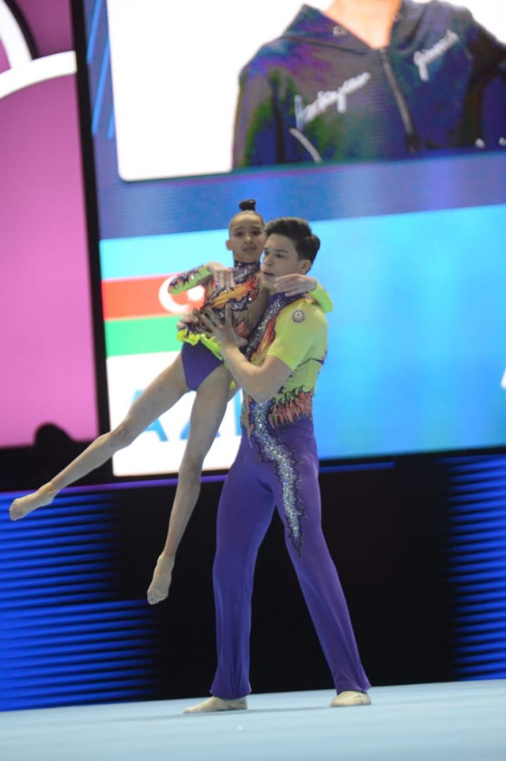 Azerbaijani athletes rank third at 12th FIG Acrobatic Gymnastics World Age Group Competitions (PHOTO)