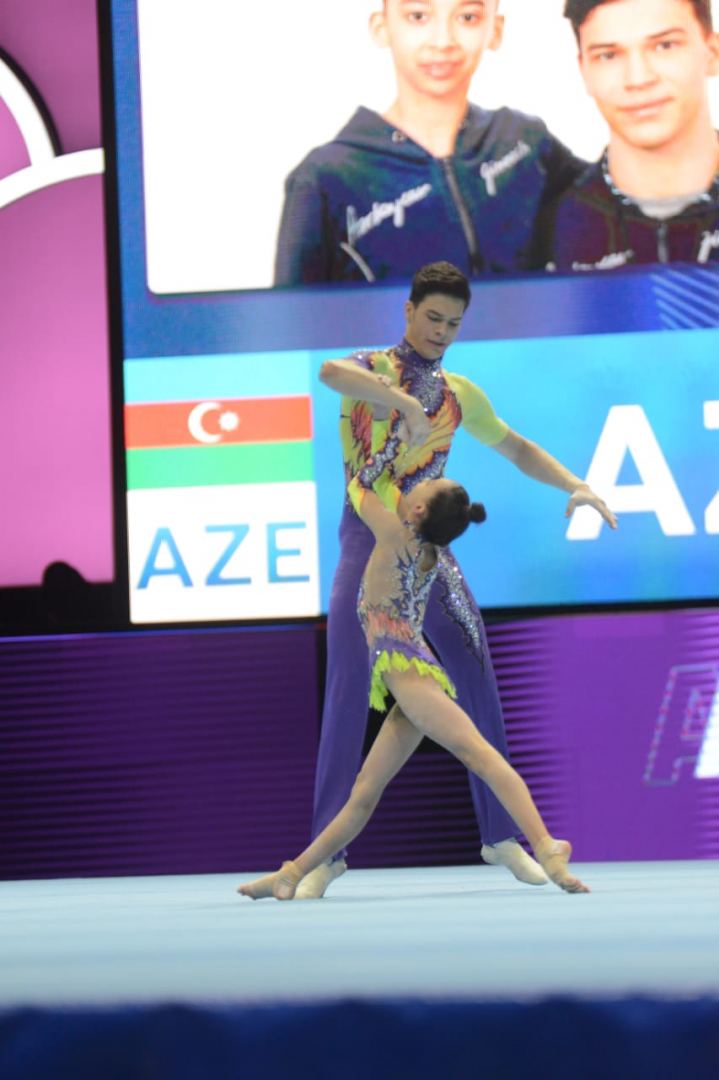 Azerbaijani athletes rank third at 12th FIG Acrobatic Gymnastics World Age Group Competitions (PHOTO)