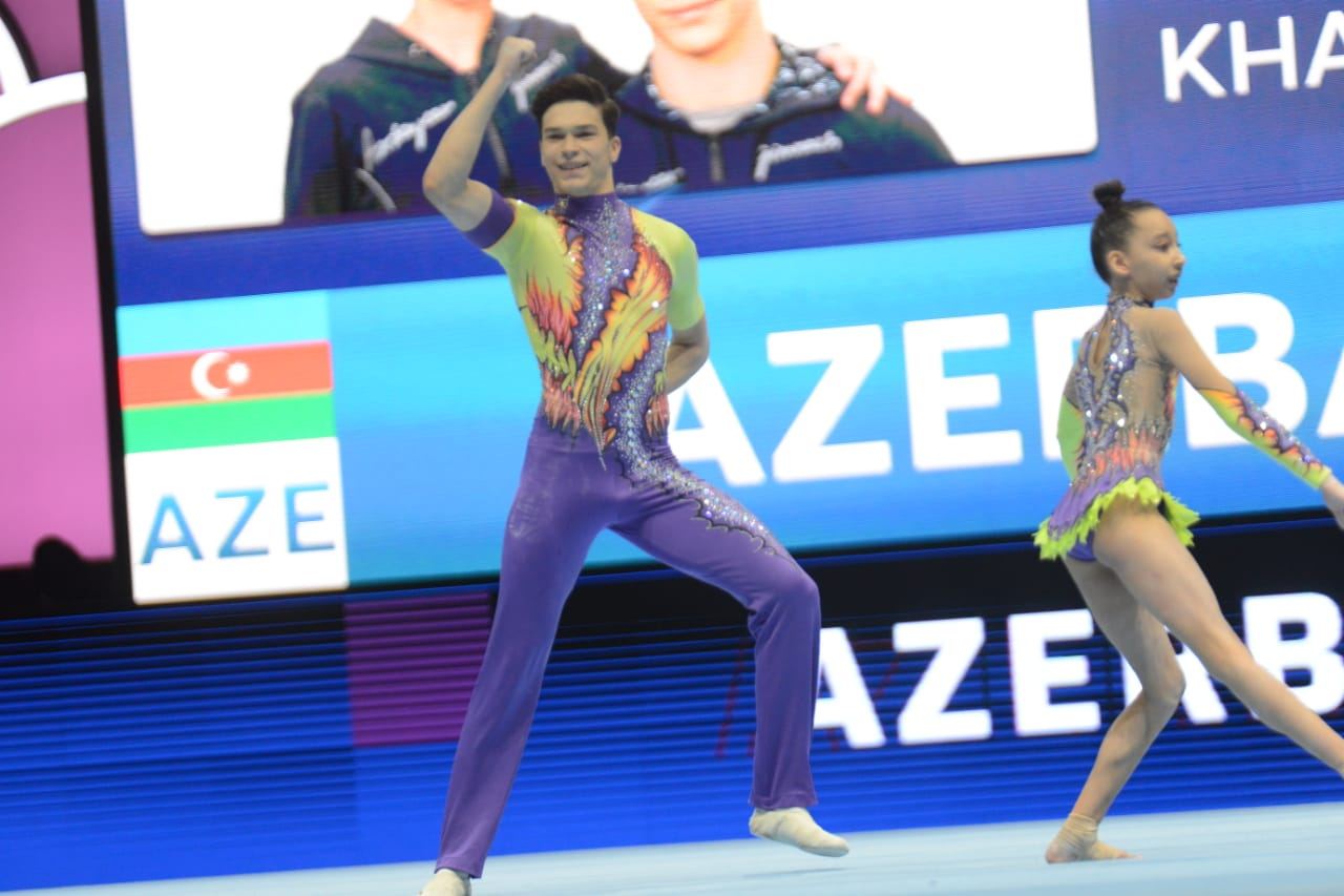 Azerbaijani athletes rank third at 12th FIG Acrobatic Gymnastics World Age Group Competitions (PHOTO)
