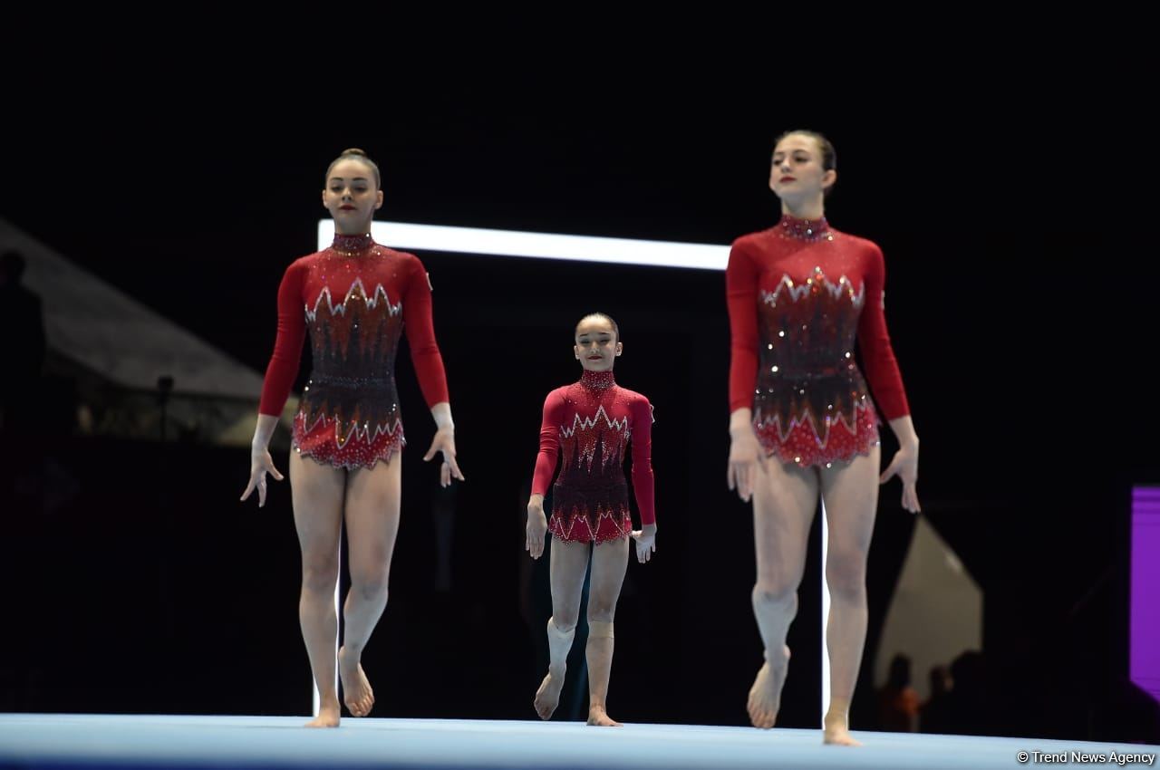 Azerbaijani women's group takes fourth intermediate place at
World Acrobatic Gymnastics Competition (PHOTO)
