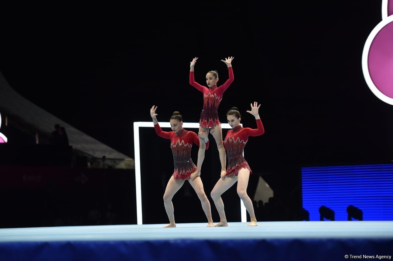 Azerbaijani women's group takes fourth intermediate place at
World Acrobatic Gymnastics Competition (PHOTO)