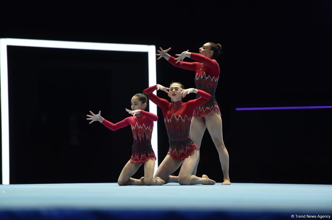 Azerbaijani women's group takes fourth intermediate place at
World Acrobatic Gymnastics Competition (PHOTO)