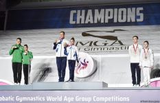 Baku hosts awards ceremony for winners of 12th FIG Acrobatic Gymnastics World Age Group Competitions (PHOTO)