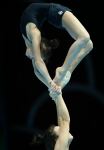 Podium training of participants of 28th FIG Acrobatic Gymnastics World Championships held in Azerbaijan's National Gymnastics Arena (PHOTO REPORT)