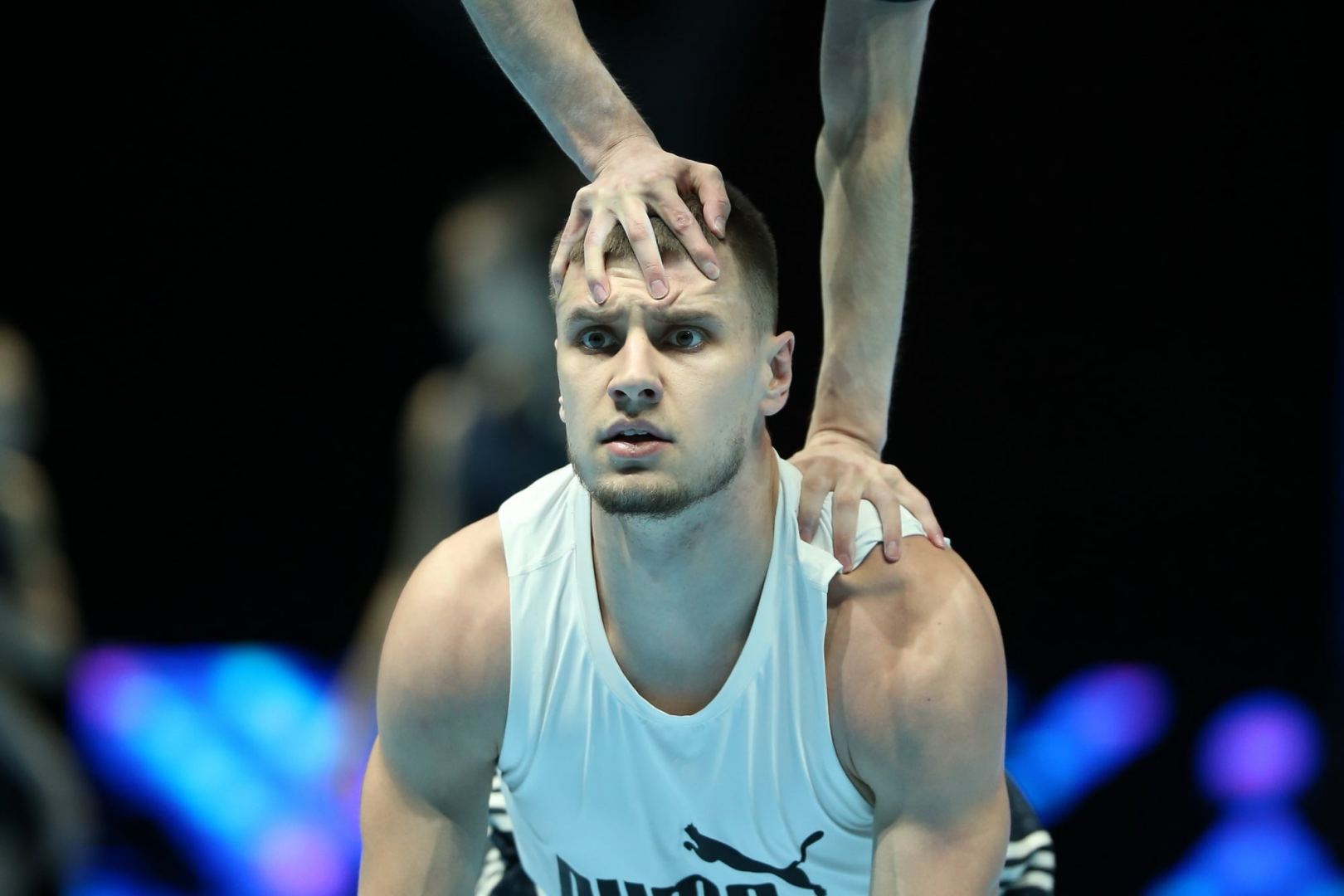 Podium training of participants of 28th FIG Acrobatic Gymnastics World Championships held in Azerbaijan's National Gymnastics Arena (PHOTO REPORT)