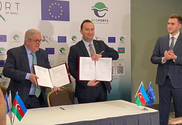 Azerbaijan's Baku Port and Spain's Barcelona Port sign agreement (PHOTO)