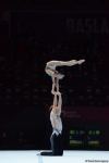 Azerbaijani gymnasts demonstrate balance exercise at World Championships in Baku (PHOTO)