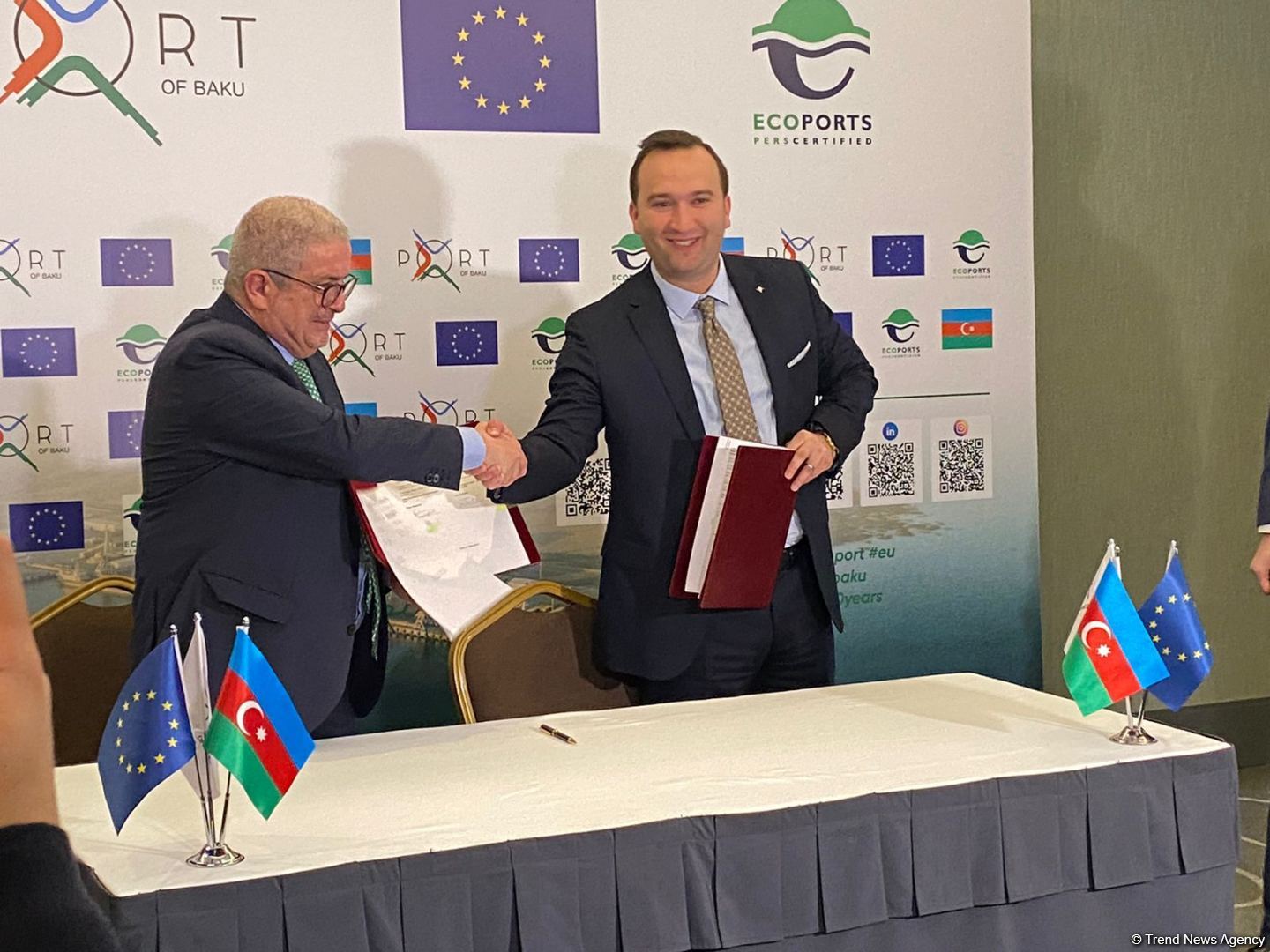 Azerbaijan's Baku Port and Spain's Barcelona Port sign agreement (PHOTO)