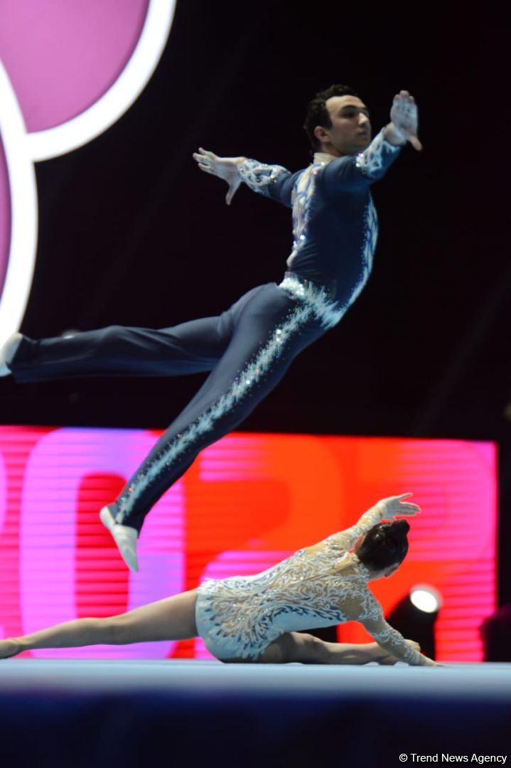 Azerbaijani gymnasts leading in balance exercise qualification at 28th FIG Acrobatic Gymnastics World Championships (PHOTO)