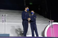 Award ceremony among women's and men's pairs takes place at 28th FIG Acrobatic Gymnastics World Championships in Baku (PHOTO)