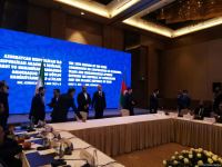 Azerbaijan, Iran sign historic document (PHOTO)