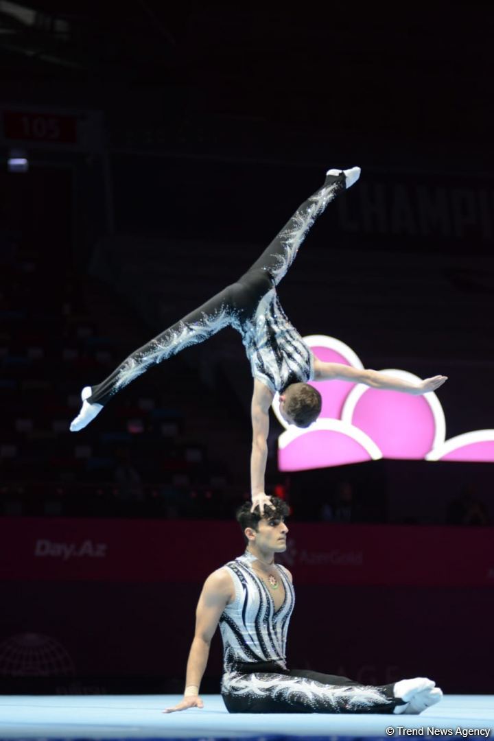 Azerbaijani athletes win bronze at 28th FIG Acrobatic Gymnastics World Championships (PHOTO)