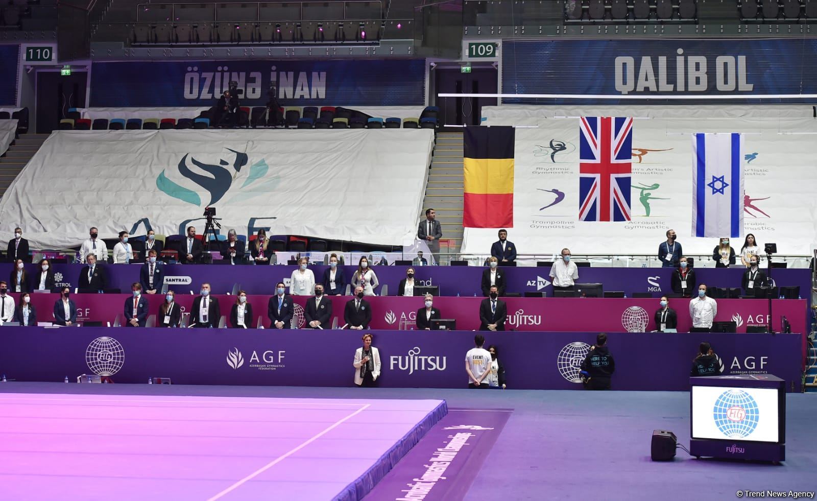Awards ceremony among mixed pairs, women's and men's groups held at 28th FIG Acrobatic Gymnastics World Championships in Baku (PHOTO)