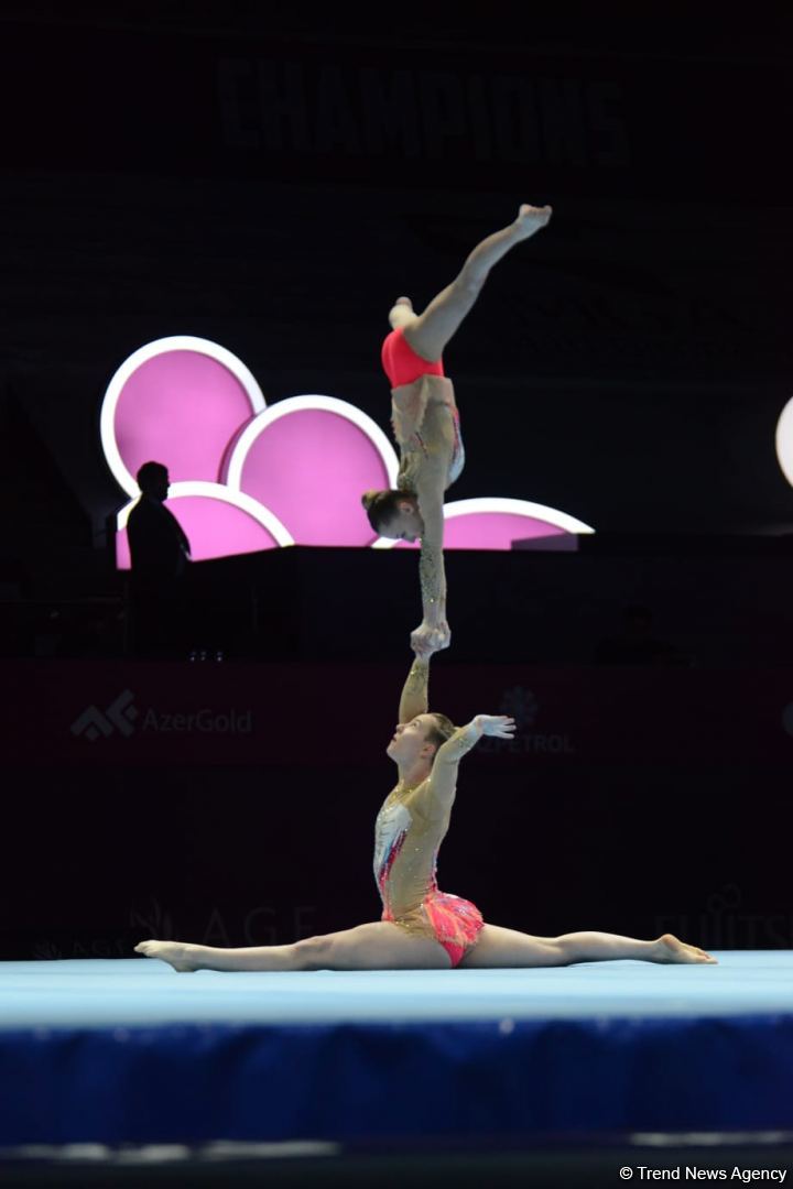 Finals in second day of Acrobatic Gymnastics World Championships in Baku kick offs (PHOTO)