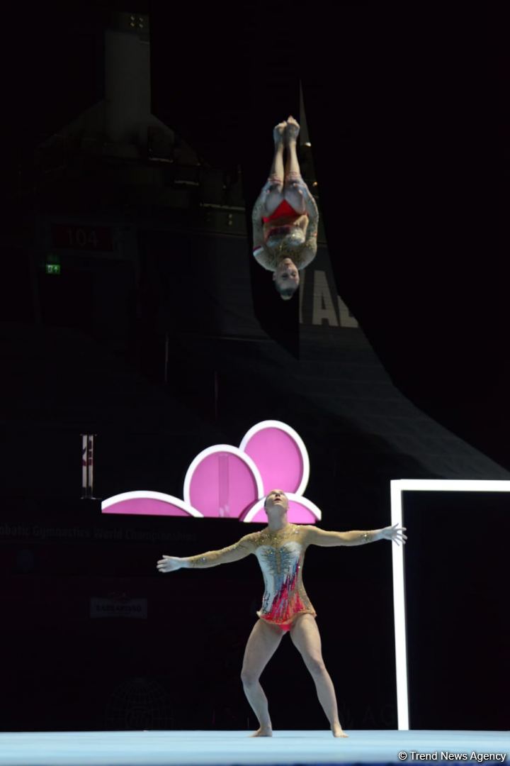 Finals in second day of Acrobatic Gymnastics World Championships in Baku kick offs (PHOTO)