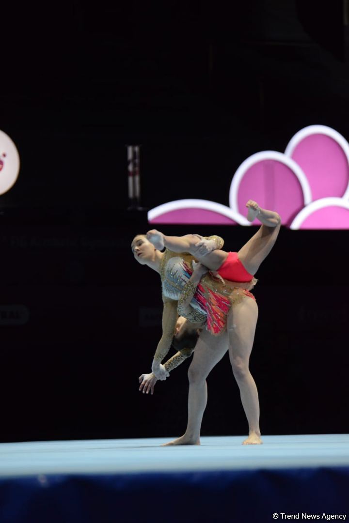 Finals in second day of Acrobatic Gymnastics World Championships in Baku kick offs (PHOTO)