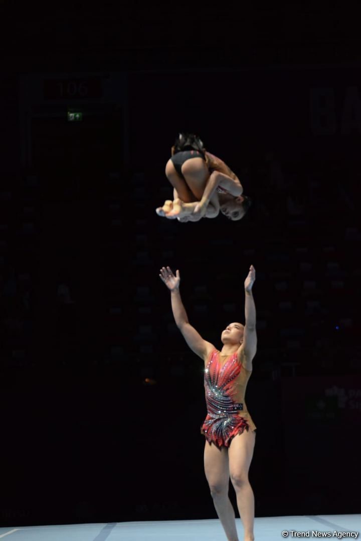 Finals in second day of Acrobatic Gymnastics World Championships in Baku kick offs (PHOTO)
