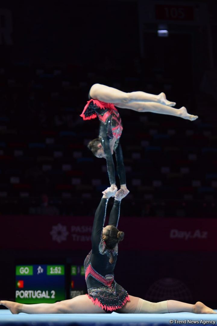 Finals in second day of Acrobatic Gymnastics World Championships in Baku kick offs (PHOTO)