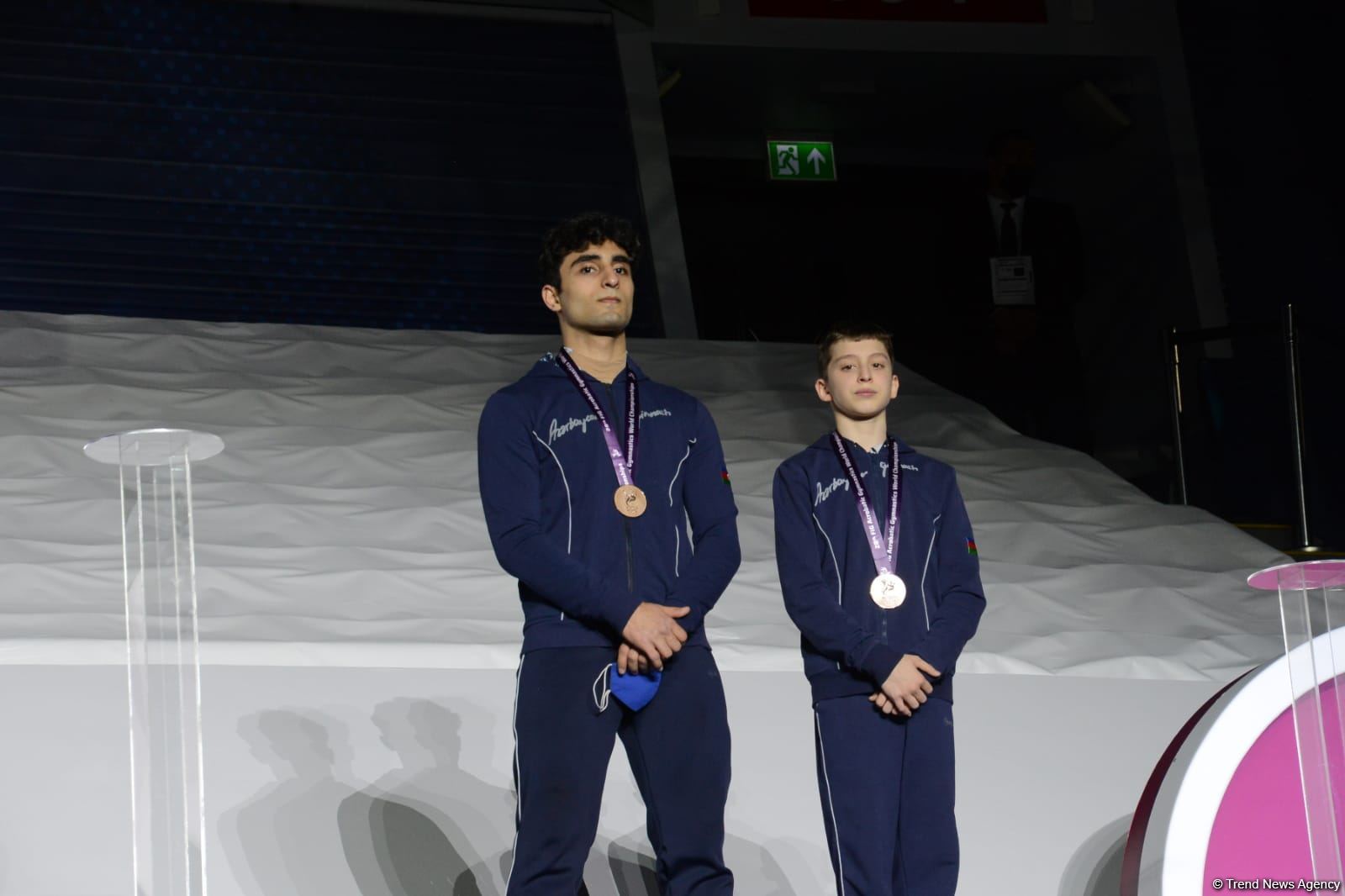 Award ceremony among women's and men's pairs takes place at 28th FIG Acrobatic Gymnastics World Championships in Baku (PHOTO)