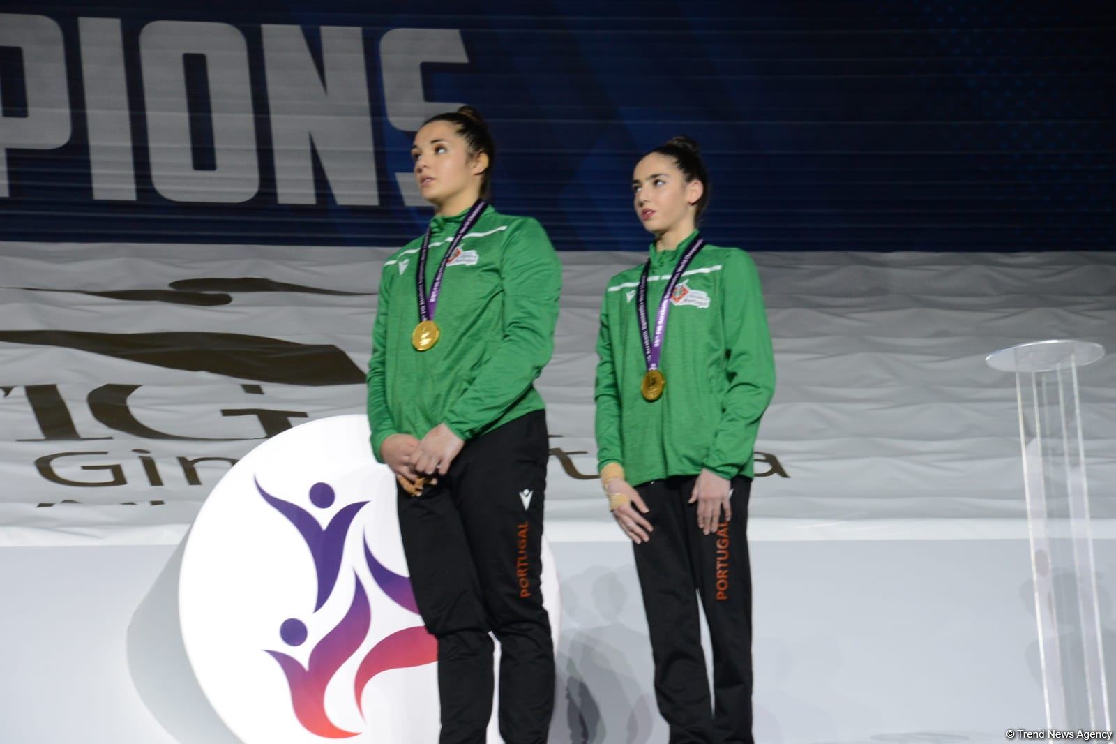 Award ceremony among women's and men's pairs takes place at 28th FIG Acrobatic Gymnastics World Championships in Baku (PHOTO)