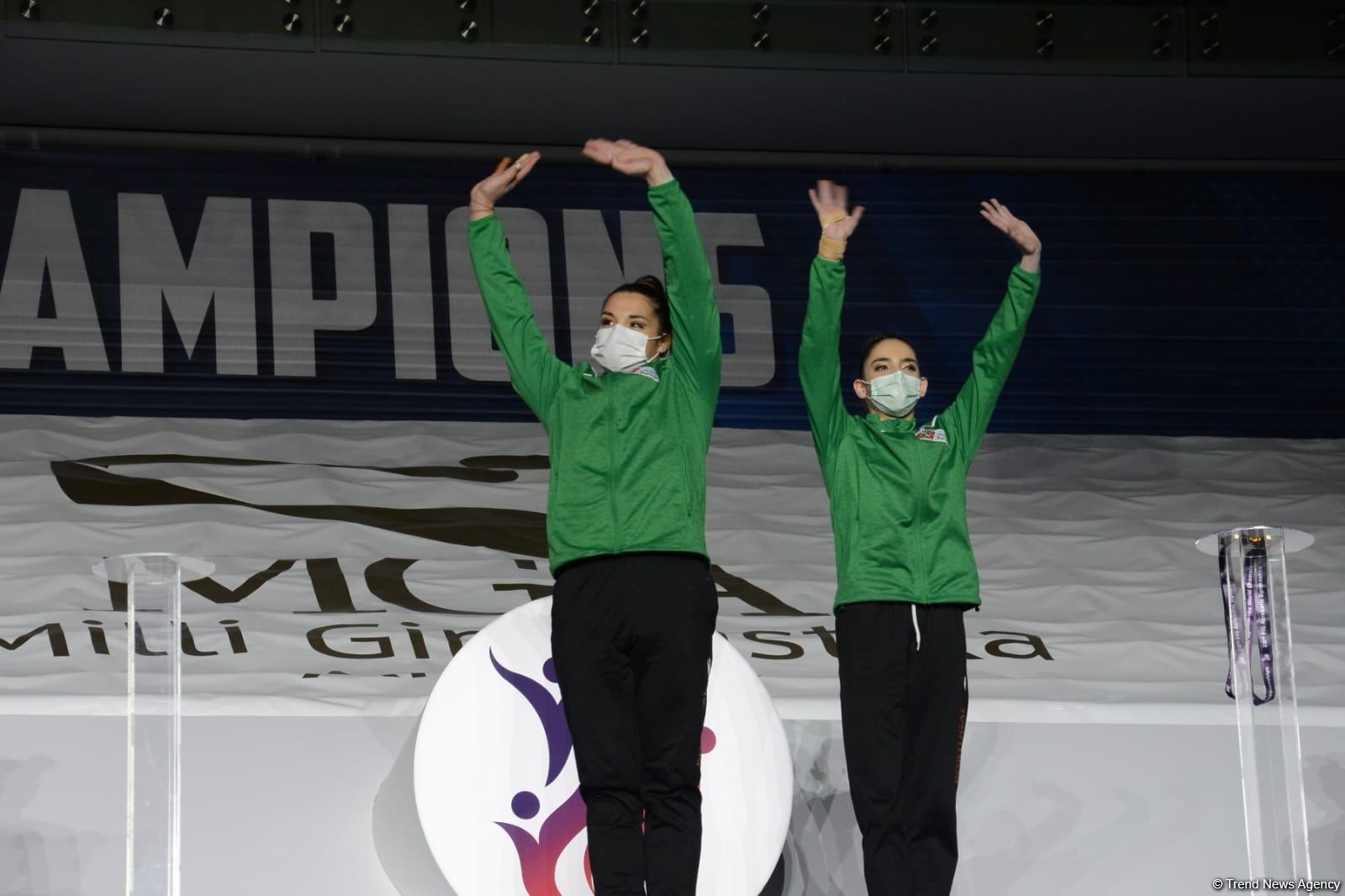 Award ceremony among women's and men's pairs takes place at 28th FIG Acrobatic Gymnastics World Championships in Baku (PHOTO)