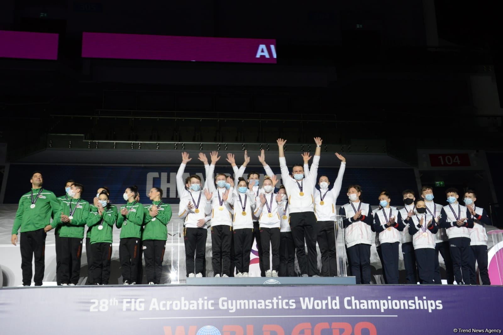 Baku hosts awards ceremony for 28th FIG Acrobatic Gymnastics World Championships (PHOTO)