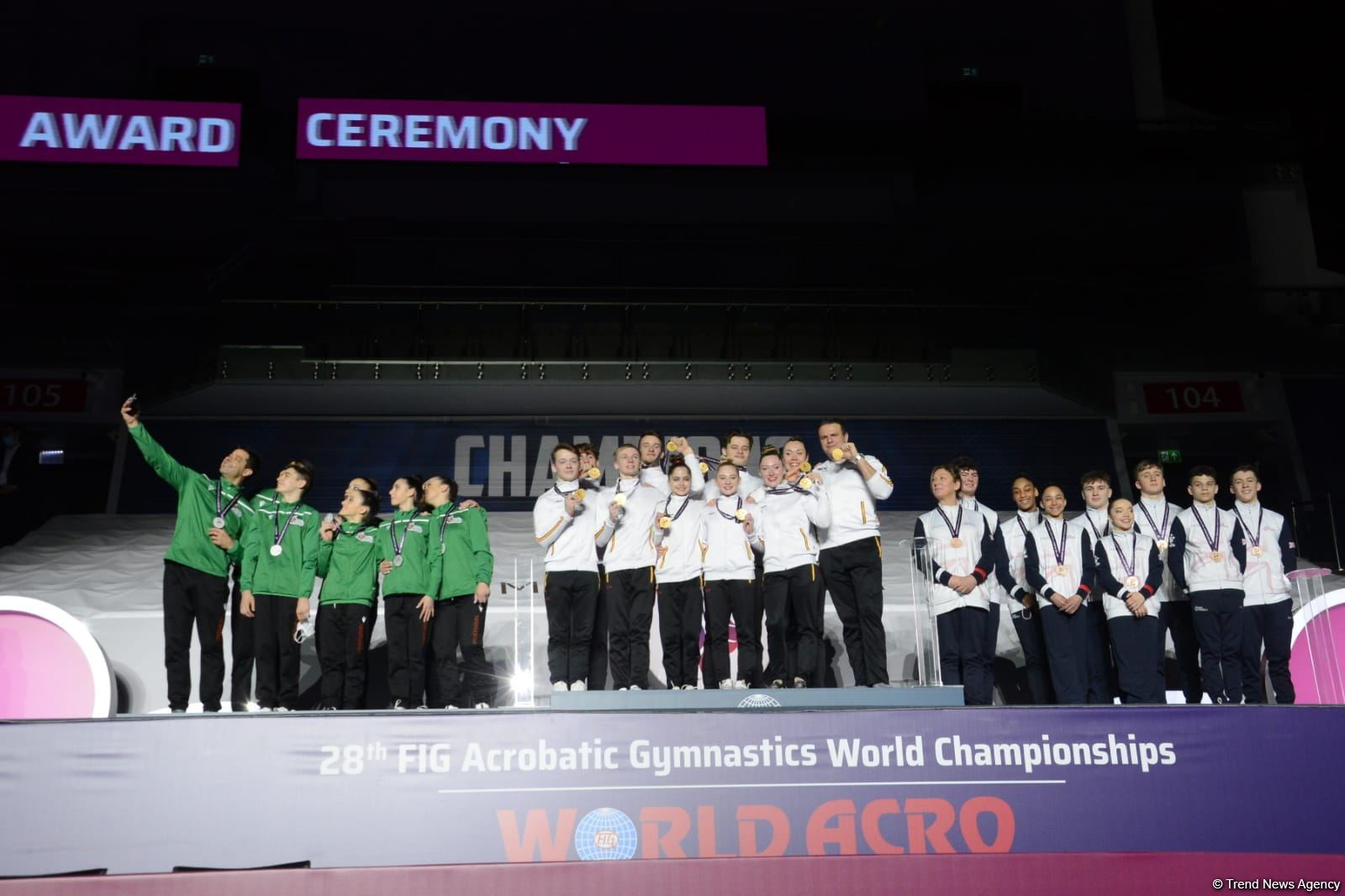 Baku hosts awards ceremony for 28th FIG Acrobatic Gymnastics World Championships (PHOTO)