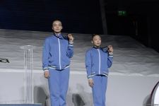 Baku hosts awards ceremony for women's, men's pairs at World Championships (PHOTO)