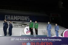 Baku hosts awards ceremony for women's, men's pairs at World Championships (PHOTO)
