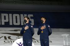 Baku hosts awards ceremony for women's, men's pairs at World Championships (PHOTO)