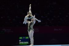 Third day of 28th FIG Acrobatic Gymnastics World Championships starts in Baku (PHOTO)