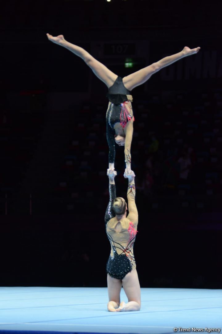 Third day of 28th FIG Acrobatic Gymnastics World Championships starts in Baku (PHOTO)