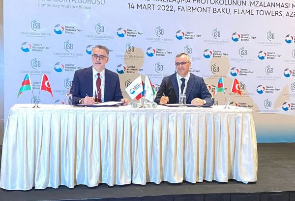Azerbaijan, Turkey sign protocol on integration of Green Card systems (PHOTO)